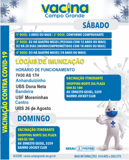 Shopping da Capital ter&aacute; vacina&ccedil;&atilde;o contra a covid-19 neste domingo