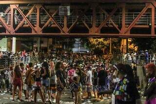 Carnaval de rua em Campo Grande, no ano de 2020 (Foto: Marcos Maluf)