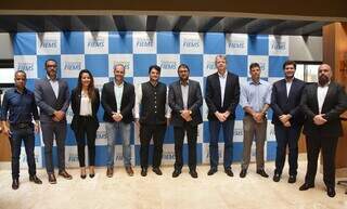 Reunião entre representantes do Governo do Estado, Fiems e Câmara de Comércio Índia Brasil (Foto: Divulgação/Semagro)