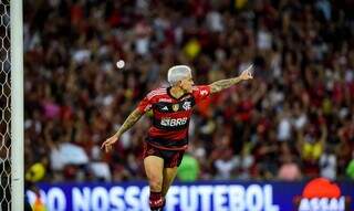 O camisa 9 do Flamengo, Pedro. (Foto: Marcelo Cortes/@Flamengo)