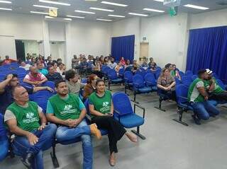 Assembleia da enfermagem em Campo Grande. (Foto: Divulgação/Sinte)