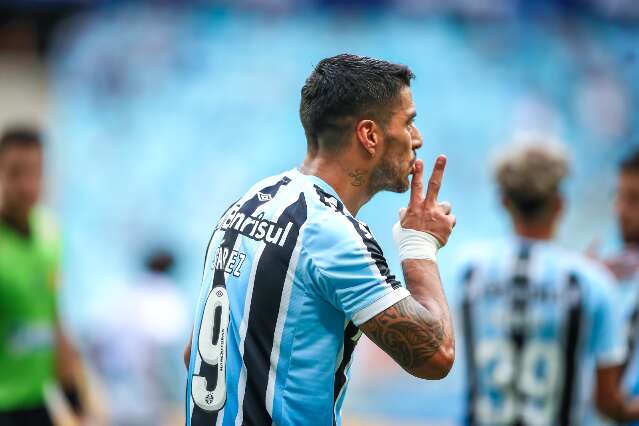 Com 2 gols de Su&aacute;rez, Gr&ecirc;mio vence Aimor&eacute; por 3 a 0