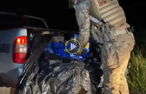 S10 carregada chama atenção e polícia encontra quase 800 quilos de maconha