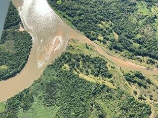 Região conhecida como arrombado Caronal inundada no Pantanal (Foto: Divulgação/IHP)
