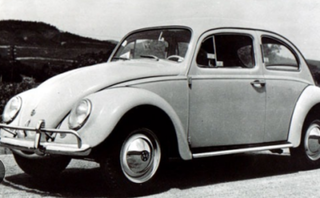 Fusca 68 em propaganda de revista, em 1967, para lançamento. (Foto/Arquivo Nacional)