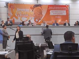 Sessão na Câmara Municipal de Vereadores hoje, em Campo Grande. (Foto: Jéssica Benitez)