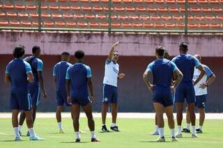 Elenco do Bahia treinando para confronto diante do Fortaleza pela Copa do Nordeste (Foto: Divulgação)