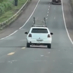 Video: motorista bêbado faz manobras arriscadas na BR-163 e vai preso