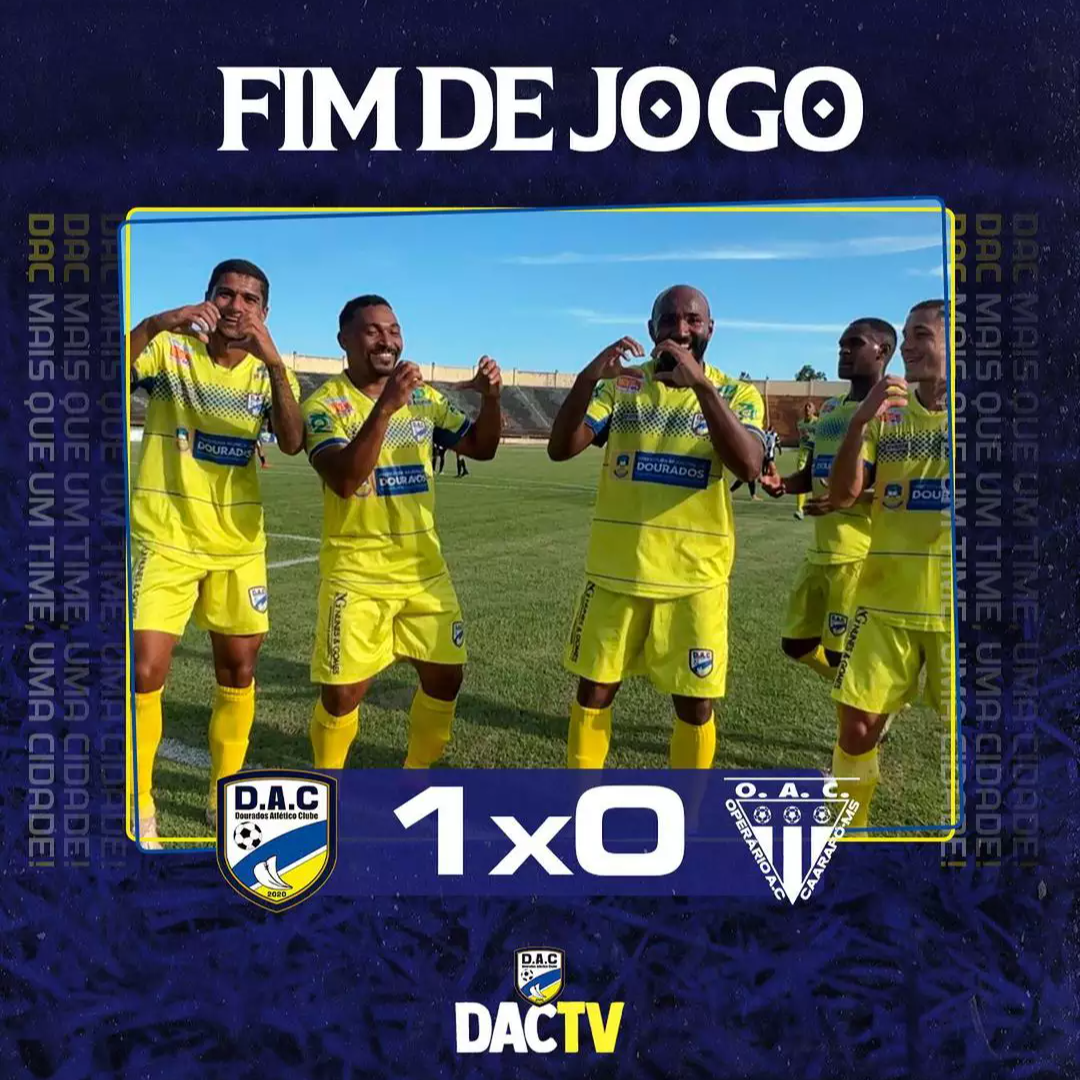 Com gol de Dandan, Dourados vence Operário Caarapoense por 1 a 0