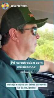 Governador pegou a estrada durante feriado de Carnaval (Foto: Reprodução)