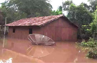 Cheia do Rio Miranda em janeiro de 2021. (Foto: Divulgação)