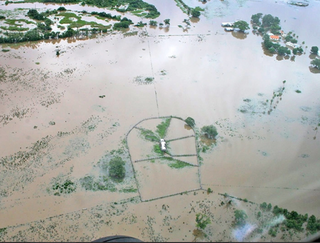 Propriedades rurais no Pantanal ficaram inundadas em março de 2011. (Diário Corumbaense)