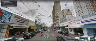 Rua 14 de Julho capturada por registro do Google em 2011. (Foto: Google Street View)