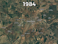 Veja a Capital por satélite em 1984 e faça um 'tour' pela última década