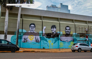 Luan foi um dos homenageados por hospital em galeria de arte a céu aberto. (Foto: Silas Lima/Arquivo Campo Grande News)