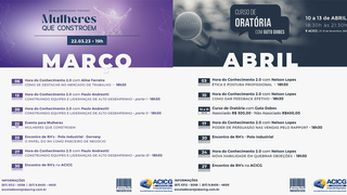 Agenda de eventos da ACICG (Divulgação)