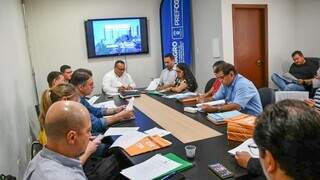 Reunião do Conselho de Desenvolvimento Econômico de Campo Grande, na última terça-feira (Foto: Divulgação/Prefeitura de Campo Grande)