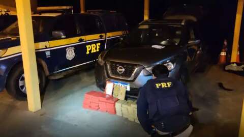 PRF encontra 102 quilos de cocaína em compartimento oculto de carro