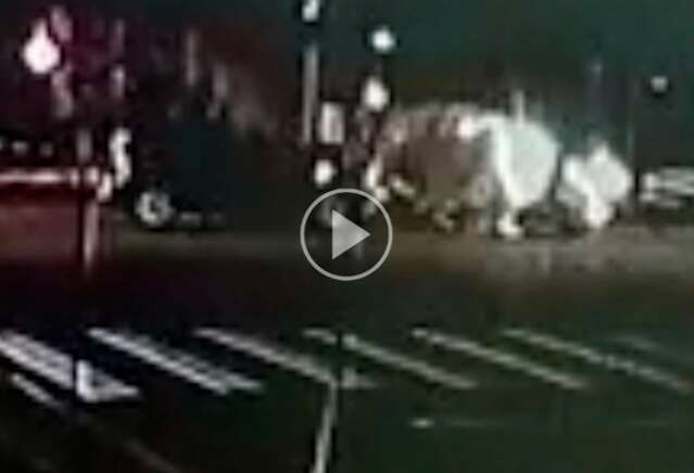 V&iacute;deo mostra acidente que provocou congestionamento 