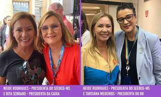 Neide Rodrigues e as Presidentas do BB e Caixa. (Foto: Divulgação)