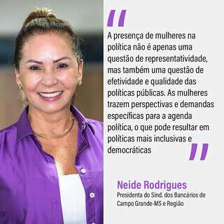 Neide Rodrigues , Presidenta do Sindicato dos Bancários. (Foto: Divulgação)