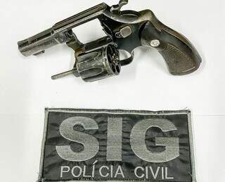 Arma utilizada por mulher para matar filho de ex-vereador. (Foto: Divulgação PC/MS)