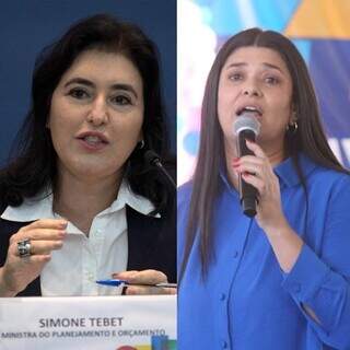 Duas ex-vice-governadoras: Simone Tebet, à esquerda e Rose Modesto, à direita. (Foto: Reprodução)