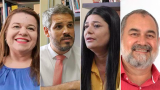 Giselle Marques, Thiago Botelho, Rose Modesto e Humberto Amaducci, nomes que concorreram nas eleições em 2022 e podem ser indicados a cargos federais. (Foto/Reprodução)