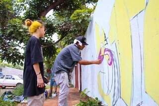 Ideia da ação é levar a cultura Hip Hop para as ruas de Campo Grande. (Foto: Juliano Almeida)