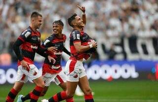 Natural de Japorã, Raí comemora gol contra o Corinthians. (Foto: Paulo Pinto/Instagram)