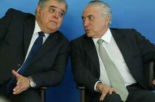 Carlos Marun e Michel Temer durante reunião ministerial. (Foto: Valter Campanato/Agência Brasil/Arquivo)