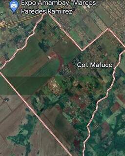 Vista de satélite da área onde o crime aconteceu. (Foto: Reprodução)