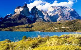 Bela paisagem do Parque Nacional Torres del Paine, no lado chileno da Patagônia (Foto: Reprodução)
