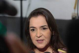 Prefeita de Campo Grande, Adriane Lopes (Patriota) durante agenda pública. (Foto: Marcos Maluf/Arquivo)