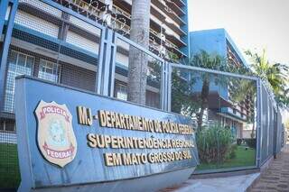Superintendência da Polícia Federal, em Campo Grande. (Foto: Henrique Kawaminami)