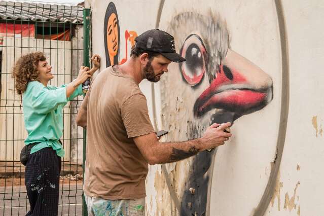 Graffiti transforma murais da Aldeia Urbana Mar&ccedil;al de Souza