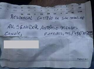 Endereço do local a que a PF teve acesso durante investigação da Operação Sequaz. (Foto: Reprodução processo)