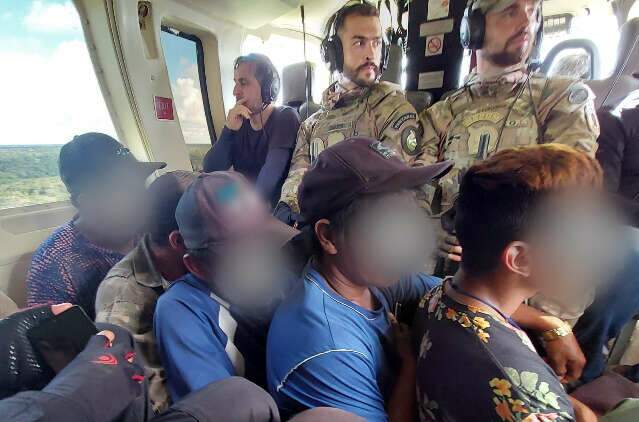 Com helic&oacute;ptero, grupo &eacute; resgatado de trabalho escravo em fazenda no Pantanal 