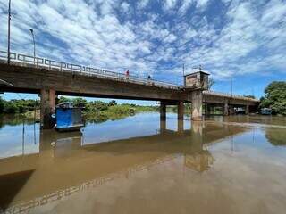 Ponte sobre o Rio Miranda no município de mesmo nome (Foto: Reprodução/Sudoeste MS)