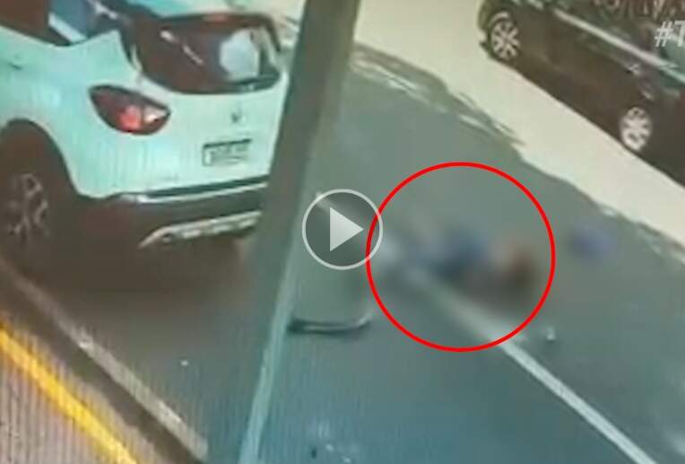 Vídeo mostra acidente que matou mulher no Centro