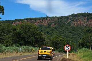 A MS-450, Estrada Parque de Piraputanga, é uma das vias monitoradas por programa. (Foto: Álvaro Rezende)
