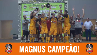 Magnus foi o time campeão da Copa Mundo do Futsal (Foto: Reprodução/CBFS)