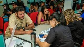 Atendimento na Funsat (Fundação Social do Trabalho), em Campo Grande (Foto: Divulgação/PMCG)