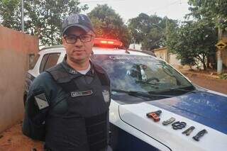 Sargento Richardson Melo Duchini, que trabalha no patrulhamento comunitário. (Foto: Paulo Francis)