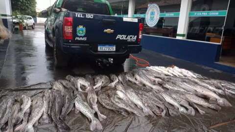 Homem é preso em flagrante com 360 quilos de pescado ilegal