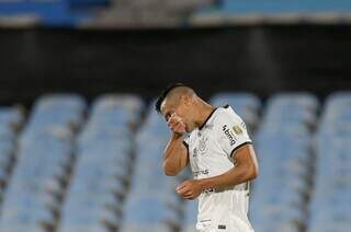 Balbuena comemora gol marcado em disputa com Liverpool-URU, na noite desta quinta-feira (6). (Foto: Rodrigo Coca/Corinthians)