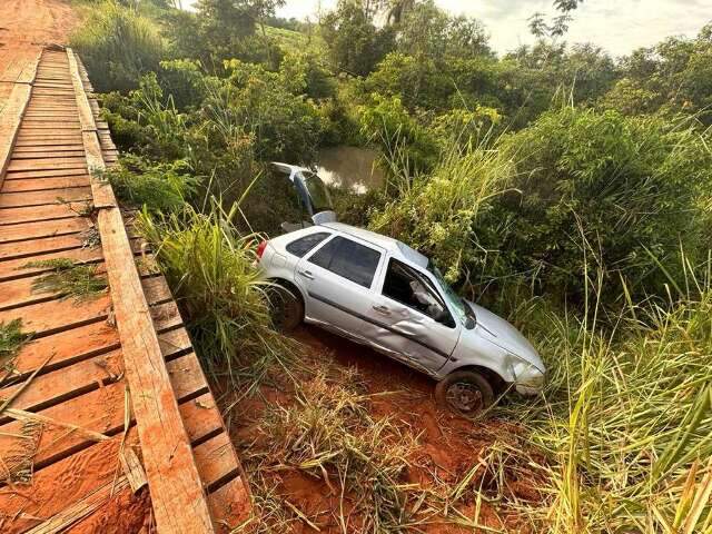 Embriagado Motorista Atropela Ciclista E Cai Carro De Ponte