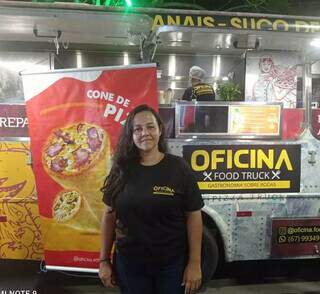 Daniella Di Domênic começou com marido negócio no food truck. (Foto: Arquivo pessoal)