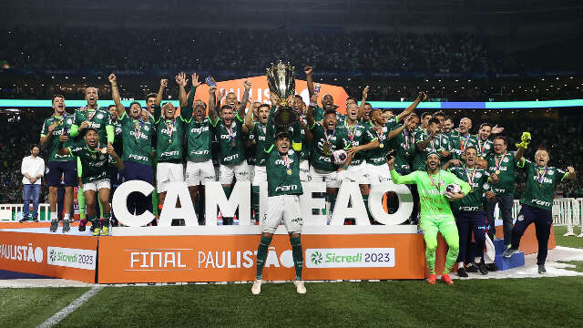 Avassalador, Palmeiras goleia o &Aacute;gua Santa e conquista o Campeonato Paulista  