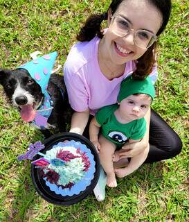 Comemorações como aniversário rendem ainda mais fotos. (Foto: Arquivo pessoal)